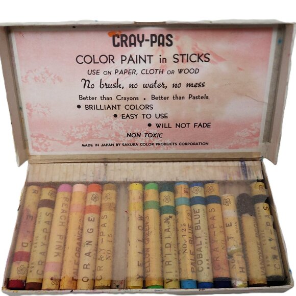 Sakura Cray-Pas Oil Pastel Crayon Set Vintage RARE DISCONTINUED - Picture 1 of 3